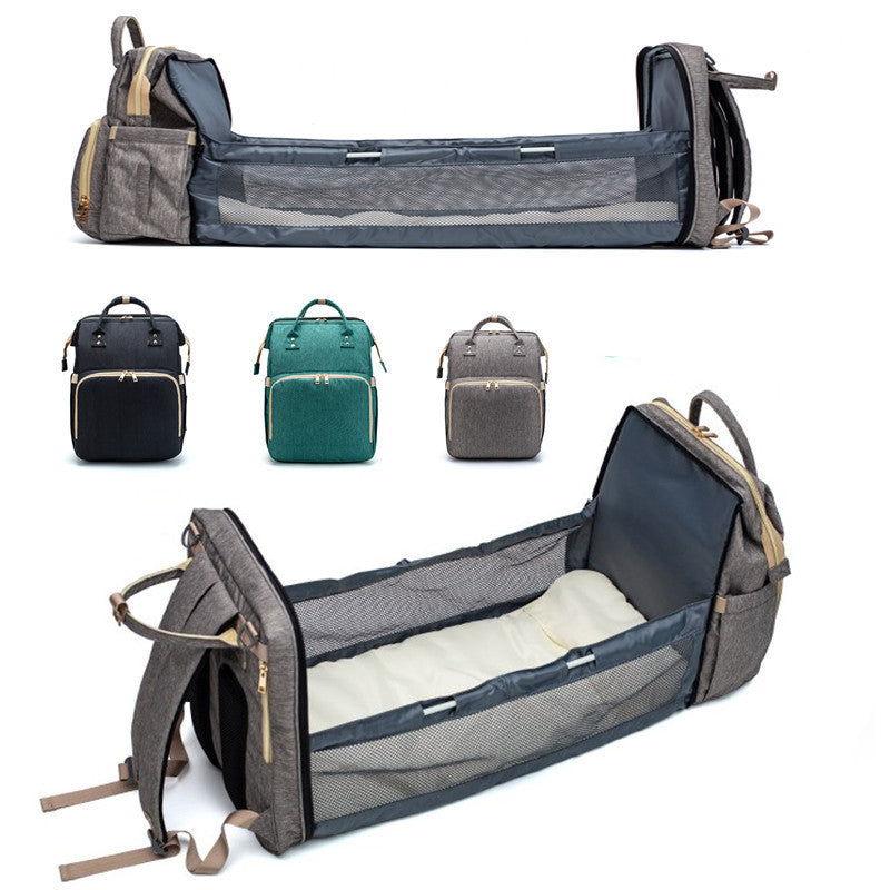 USB Charging Mommy Multi-function Foldable Backpack