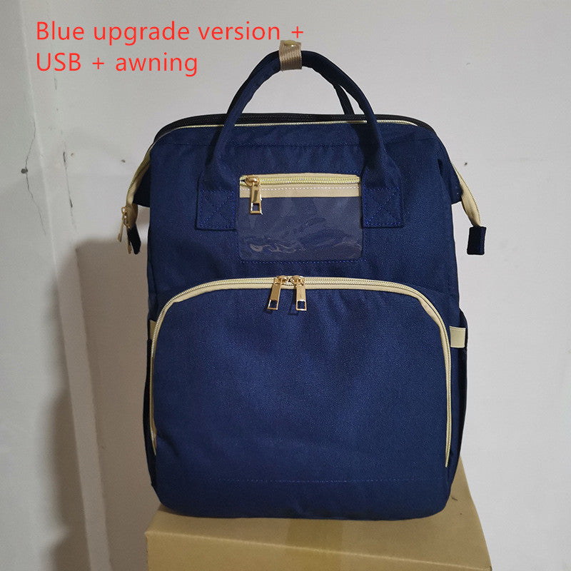 USB Charging Mommy Multi-function Foldable Backpack