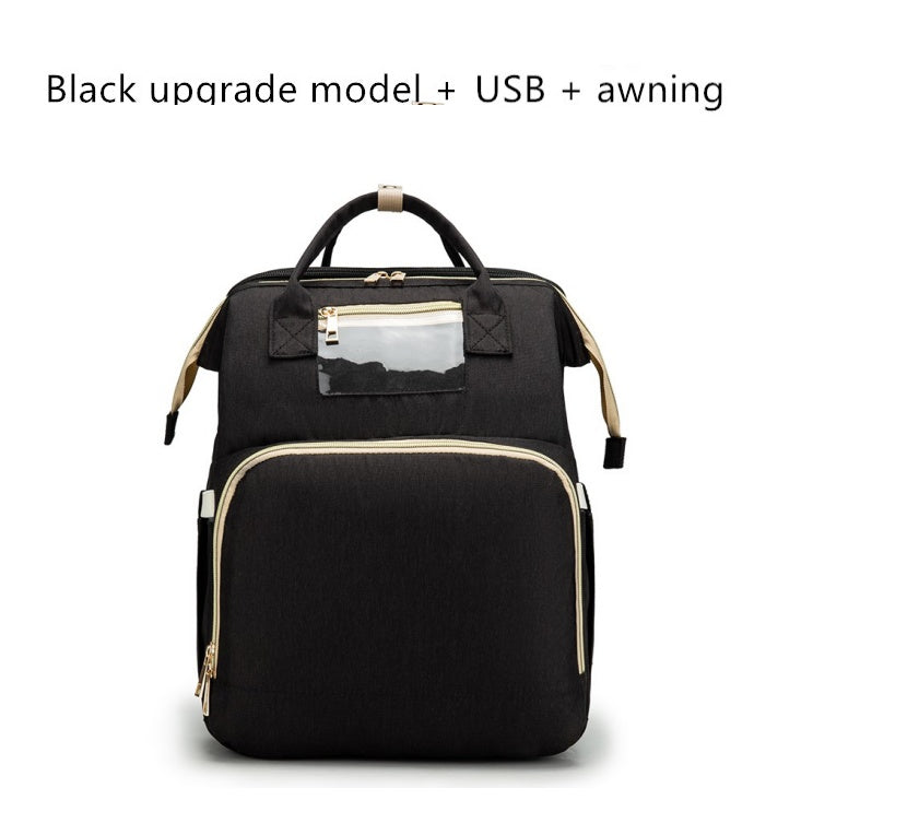 USB Charging Mommy Multi-function Foldable Backpack
