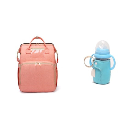 USB Charging Mommy Multi-function Foldable Backpack