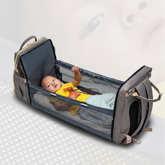 USB Charging Mommy Multi-function Foldable Backpack