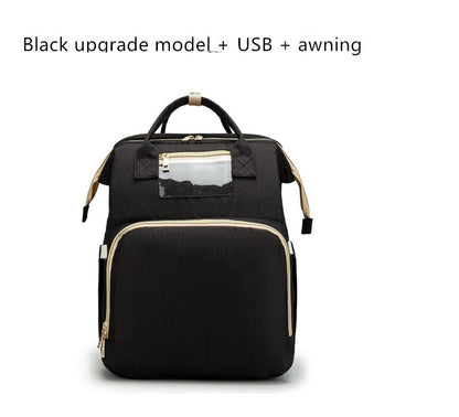 USB Charging Mommy Multi-function Foldable Backpack